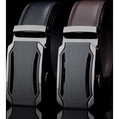 High Quality Male New Brand COWgenuine Leather Belts for Men special Automatic Buckle Strap free shipping