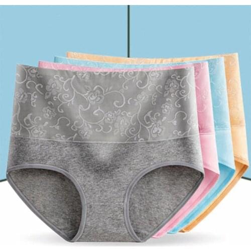 High waist Women Panties Plus Size L-XXXL Sexy Women Underwear Cotton Briefs