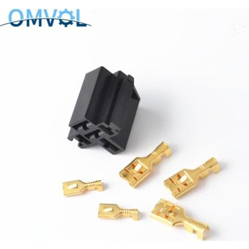 1Set auto relay socket for big flat pins suitable for 80A power auto relay