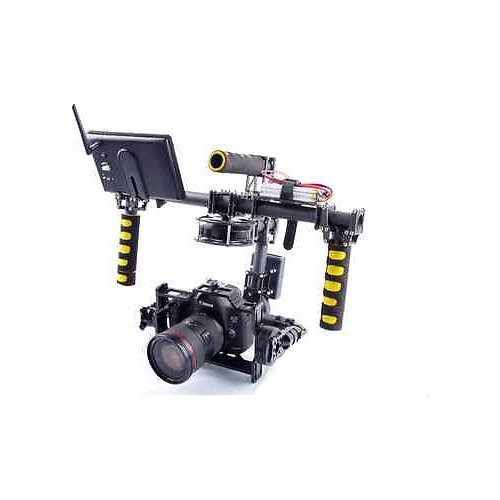 3axis Brushless Handheld Gimbal Stabilizer w/Motors & Controller joystick for 5D Mk II, Mark III BMCC