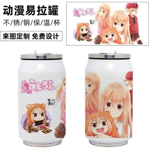 350ml Anime Himouto! Umaru-chan Stainless Steel Thermos Cup DIY Fashion Portable Travel Vacuum Cup Cosplay Gift