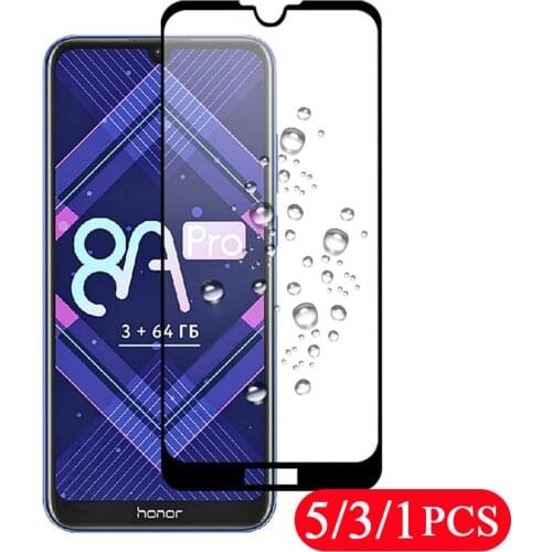 5/3/1Pcs full cover tempered glass for huawei honor 8X max 8A pro 8 lite 8s 8c phone screen protector on glass protective film