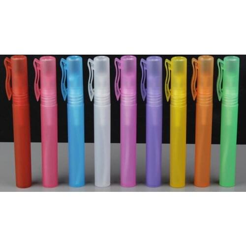 500PCS Wholesale 10ML Pen Shape High Quality PP Clip Perfume Plastic Spray Perfume Bottle#36896