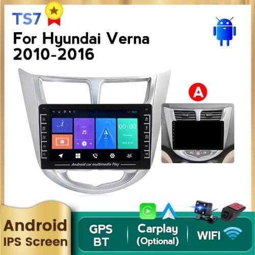 MEKEDE IPS 2 Din Android Car DVD Player for Hyundai Solaris Accent Verna 2010 2011-2016 Radio Recorder Gps WIFI Usb DAB+ 2DIN