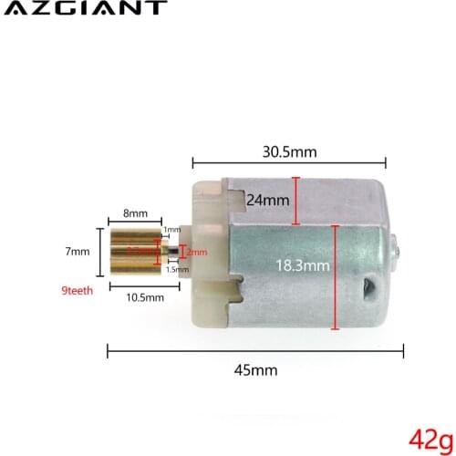 AZGIANT 1pcs FC-280SC 9teeth Car Door Lock Micro Motor Vehicle Power Rearview Mirror Trunk Electric Engine Motors