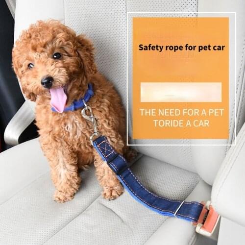 Safety Belt Of Pet Car Retractable Nylon Pet Traction Rope For Vehicle