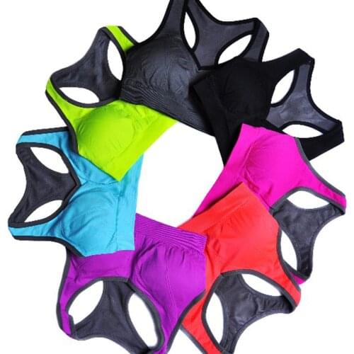 Professional Women Sports Bras GYM Running Fitness Exercise Quick-drying Underwear Training Shockproof Vest Removable Pads