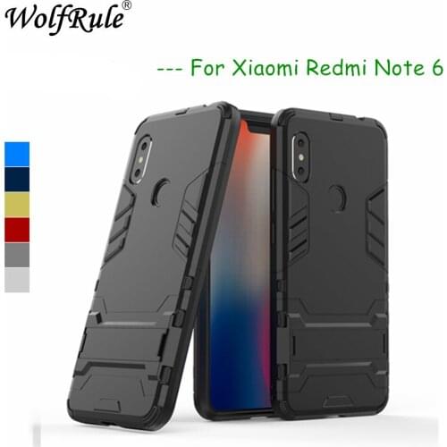 For Xiaomi Redmi Note 6 Cases Cover Soft Silicone Plastic Kickstand Fitted Case For Xiaomi Redmi Note 6 Case For Redmi Note 6