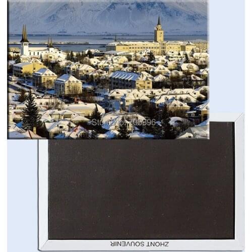 Decoration Gift Photo Magnets Home Decor Stickers,Icelandic Arctic Landscape Fridge Magnet 5540 Tourism Souvenir