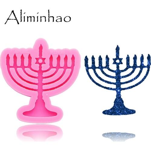 DY0188 Shiny Light stand mold Silicone Molds DIY epoxy mould keychains Moulds