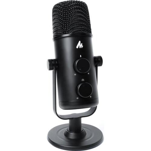 Cardioid/omnidirectional adjustable computer gaming condenser mic for podcast