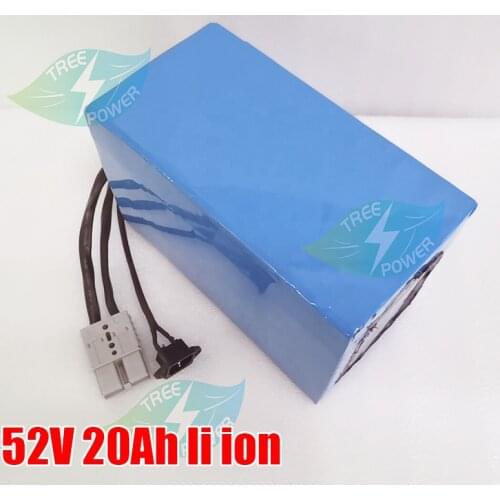 52V 20Ah 14S lithium battery pack 750W 1000W For Balance car Electric Bicycle Scooter tricycle batteries with 30A BMS