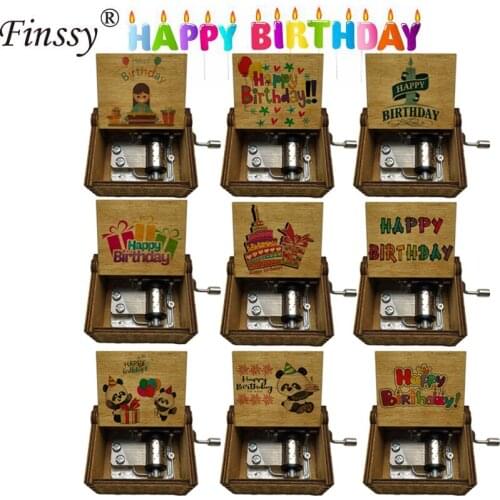 Happy Birthday Music Box Qute Music Box Style kids boys girl daughter sons Birthday Gift DIY birthday gift