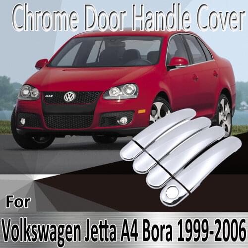 For Volkswagen VW Jetta A4 Bora MK4 1999~2006 Styling Stickers Decoration Chrome Door Handle Cover paint Refit Car Accessories