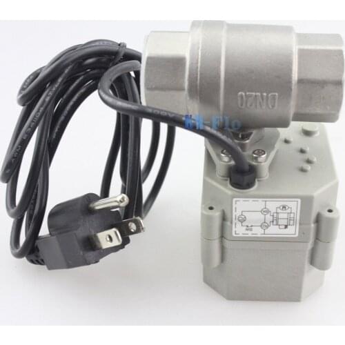 New 1/2" to 1" Stainless Steel N.C Motorized Ball Valve,Electrical Ball Valve,US Stock