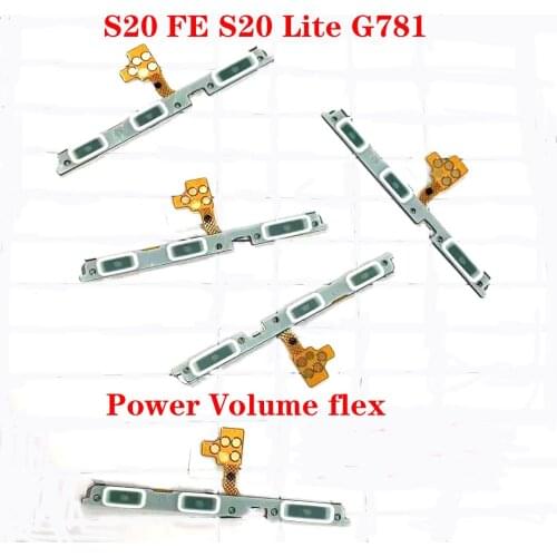 New Power ON OFF Mute Switch Control Key Volume Button Flex Cable For Samsung Galaxy S20 S20+ S20 Ultra S20 FE S20 Lite
