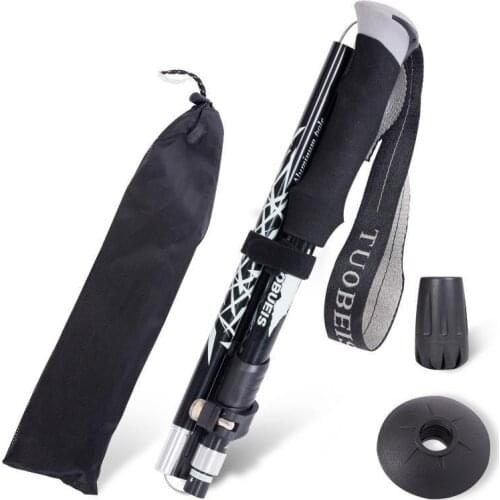 Climbing Stick Aluminum Alloy Ultra Light Telescopic Folding Hiking Walking Stick Walking Stick Walking Stick Outdoor Equipment