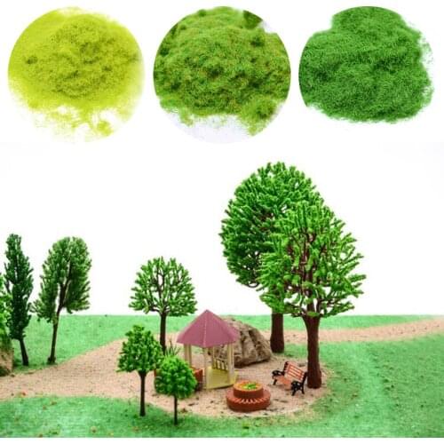 Landscape Dragon Building Material Sand Table DIY Handmade Velvet Paper Turf Nylon Simulation Grass Powder Wholesale 30g