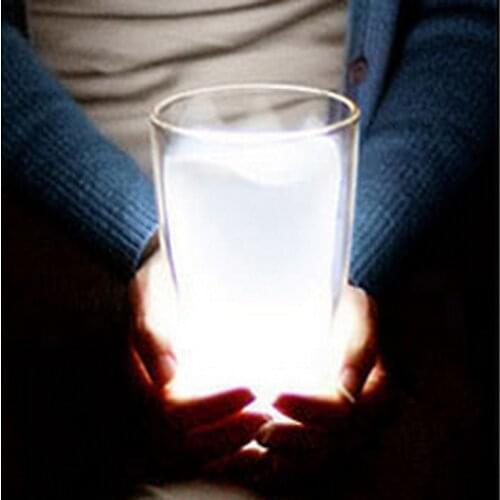 Holiday Creative Gift Milk Cup Lamp Bedside Simulation White Milk Cup Lights Qixi Romantic Night Light AAA Battery Power Supply
