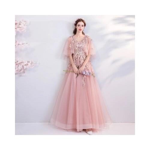 Blush pink fairy vine fairy belle ball gown sissi long medieval dress Renaissance Gown princess gown Victorian/Marie Antoinette