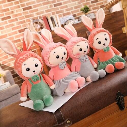 High quality 40-110cm hat rabbit doll cute plush toys baby toys children gifts Christmas gifts animal toys doll