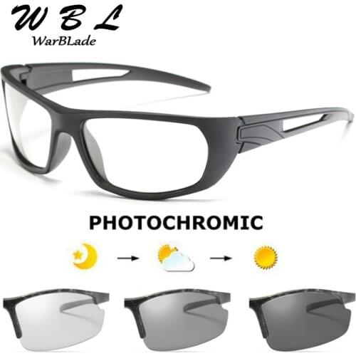 WBL Brand Photochromic Sunglasses Men Polarized Chameleon Discoloration Sun glasses for men fashion rimless square sunglasses