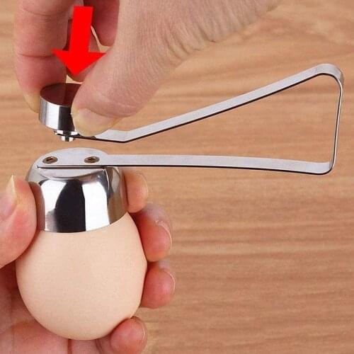 1pc Metal Egg Scissors Steel Topper Shell Cutter Opener Boiled Egg Open Creative Kitchen Accessories