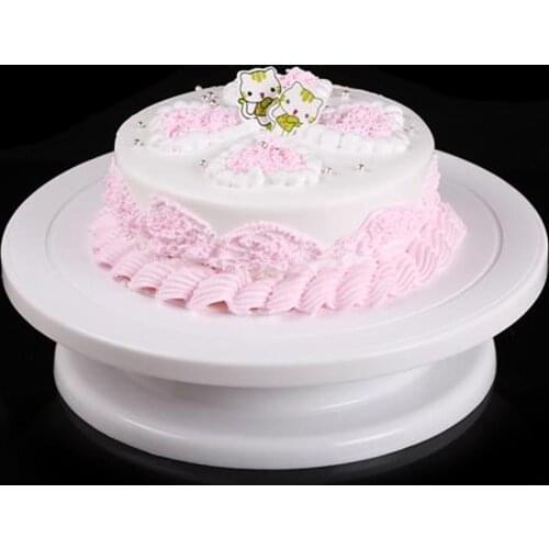 1Pcs DIY Cake Turntable Baking Silicone Mold Cooking Plate Rotating Round Cake Decorating Tools Rotary Table Pastry Supplies