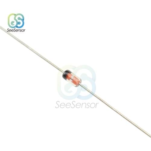 10Pcs Germanium Diode 1N34A DO-35 1N34 IN34A for TV FM AM Radio Detection