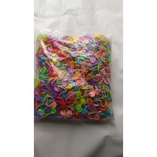 1000pc Plastic Buckle Knitting Needle Hooks Stitch Holders Buckle Crochet DIY Locking Stitch Markers Latch Clothing Spare Parts
