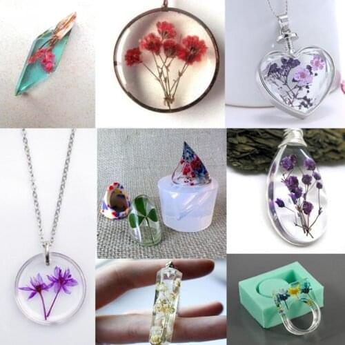 12Grid/Box Crystal Epoxy Filler Dry Flower Mixed Nail Stickers Decorations Craft F3MD