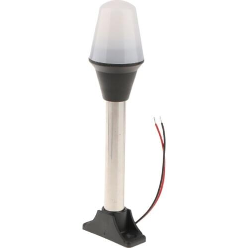12V Marine Boat All-Round LED Anchor Light Fixed Mount Stainless Steel Pole