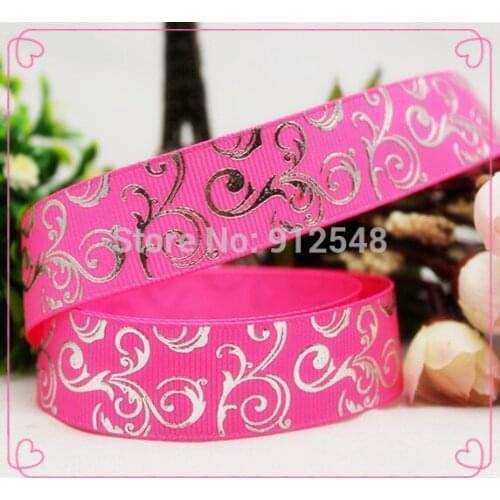 14102315,7/8'' 22MM Patterns hot silver Printed grosgrain ribbon, DIY handmade materials accessories,Gift wrap ribbon