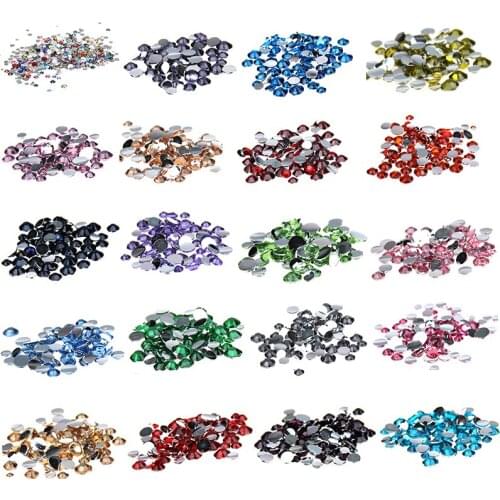 4mm/6mm Glitter Rhinestones Crystal For adding Sparkle to Papercrafting Cards Crafts Making Sewing Garment Nail Hotfix Stones