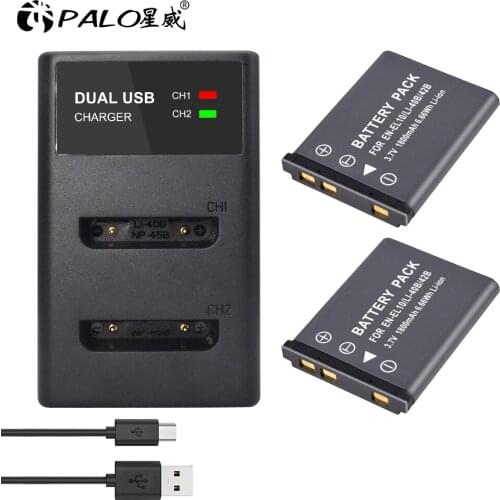 For Original Nikon EN-EL10 Rechargeable Camera Battery 3.7V 1.2Ah Li-40B Li-42B Li 40B 42B Li40B for Olympus Leise D-Li63 Fuji N