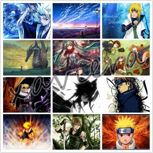 5D DIY Diamond Painting Cartoon Anime Characters Cross Stitch Full Square Drill Embroidery Mosaic Picture Home Decor Kids Room