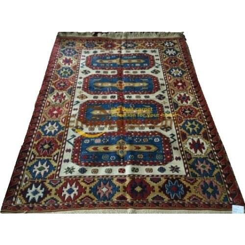 Antique Chinese Hand-made Wool Home Decor Big For Living Room Antique Vintage Wool soumak Rug Carpet