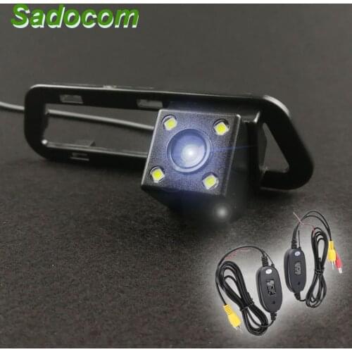 Car CCD 4 LED Night Vision Backup Rear View Camera Waterproof Parking Assistance reversing For Nissan Tiida 2011 2012 2013 2014