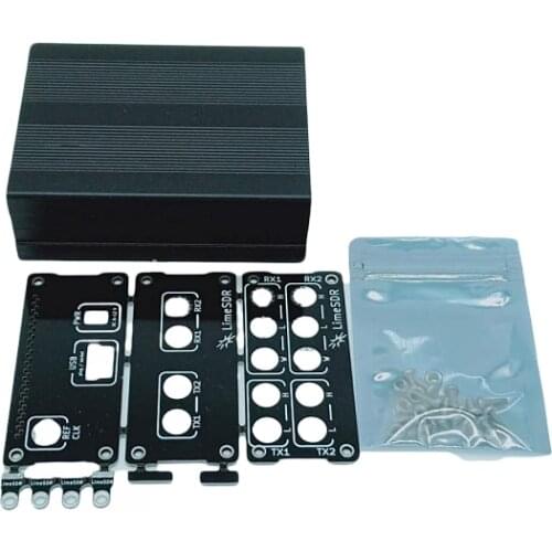 Black Aluminum Enclosure Cover case shell USB common use for LimeSDR Lime SDR Type-A Type-B