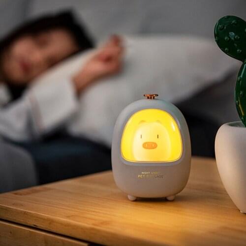Childrens Toy Night Light LED Pet Box Bedside Lamp USB Charging Adjustable Brightness Bedroom Decorate Lights for Home Lighting