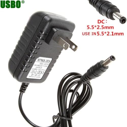 Euro USA 5.5x2.1mm 5.5x2.5mm DC plug 1M cable 5V 6V 500ma power supply eu us AC Power adapter charger for Blood Pressure Monitor