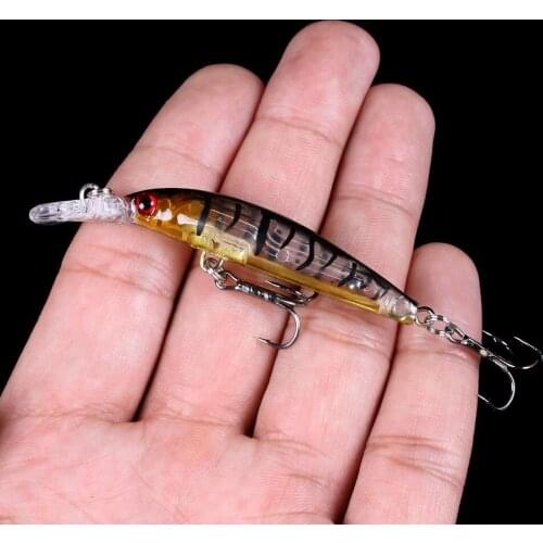 HENGJIA New Arrival 4pcs Lots Minnow Fishing Lures 7cm 4g Crankbaits Hard Bait Fish Wobblers 4Colors Tackle Pesca