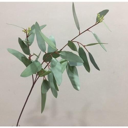 MBF 8PCS Realistic Artificial Flowers Wholesale Plants Artifical Long Stem 113cm Eucalyptus Leaves