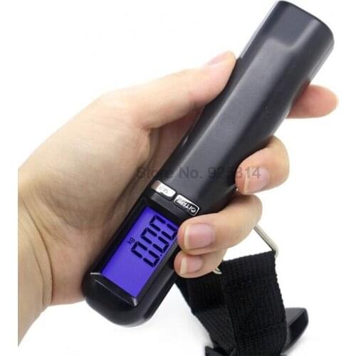 100pcs/lot For Pocket Electronic Digital Scale 10g/40kg Hanging Bag Weight Balance Steelyard Weighing Hook Scale