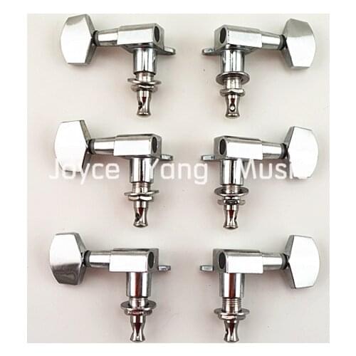 Niko Chrome Acoustic Electric Guitar Tuning Pegs Tuners Machine Head 3L+3R Free Shipping Wholesales