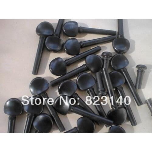 5 Sets Violin pegs(20pcs) with 5 pcs Violin end pins, Ebony Violin parts
