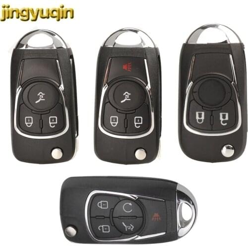 Jingyuqin Remote Car Key Shell For Chevrolet Cruze For Buick Regal Encore Lacrosse GL8 For OPEL Insignia Astra J Zafira C