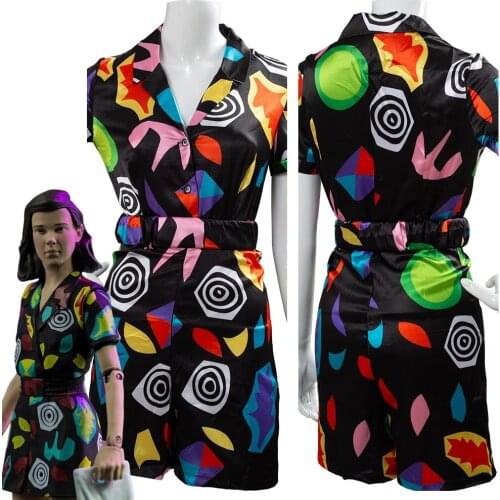 Anime Stranger Cosplay Things season 3 Cosplay Eleven Dress Cosplay Costume T Shirt For Women Girls