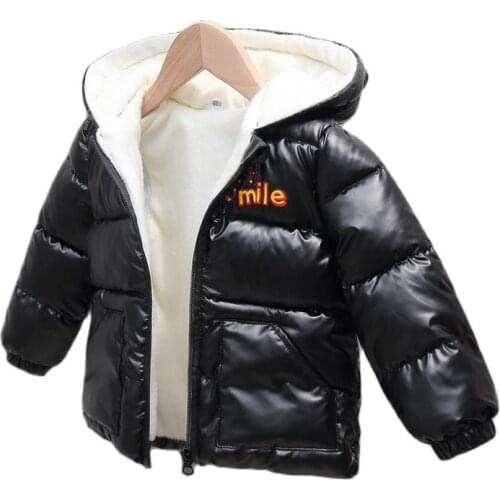 Winter Kids Coats Children Boys Jackets Thick Bright Outerwear For Girls Hooded Coat Snowsuit Teen Children Overcoat Parkas