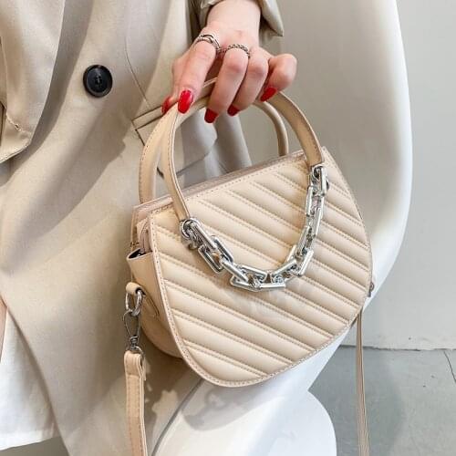 Fashion Women Small Pu Leather Chain Handbags High Quality Ladies Crossbody Bags for Women Designer Female Purse Messenger Bag